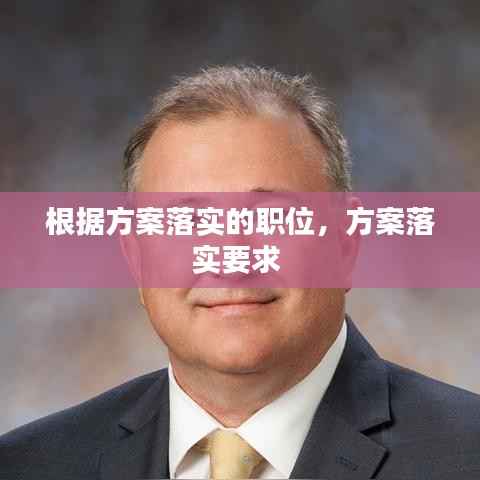 根据方案落实的职位,方案落实要求